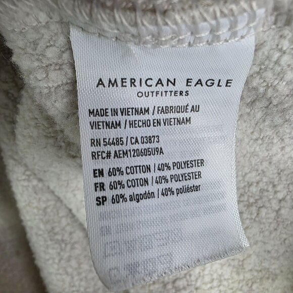 Womens American Eagle Beige Camo Print Jegging Fit Sweatshirt Crew Neck Size XS - Picture 5 of 9